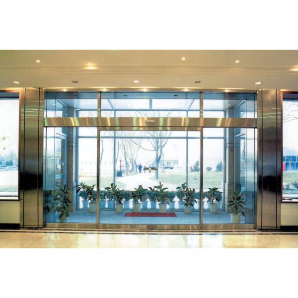 Round Sliding Glass Electric Door Motor 24VDC White Light Brush Less 75 W