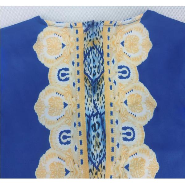 Роба низкого платья печати мантии дамы Длинн Рукава Макси Одевать Дубай производителя одежды Moq мусульманская