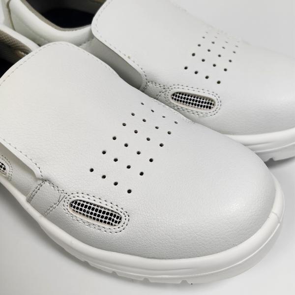 Chaussures de sécurité antistatiques à embout en acier ESD semelle extérieure en PU pour salle blanche industrielle