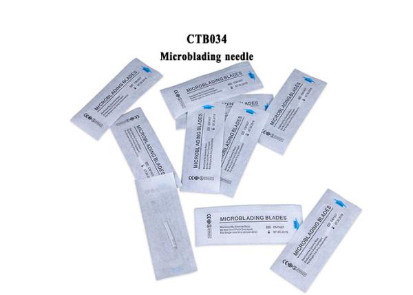 White Disposable Hair Stokes Blades for  Eyebrow Microblading EO Gas Sterilized