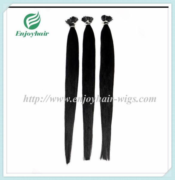 Pre-Bonded Hair 10-28 100s/pack 1# color Straight Human Hair Brazilian hair extension