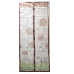 Растение продает красивый логотип Дверь Москитная сетка 100x210 см Магнитная экрана Дверь Мягкая сетка Дверь