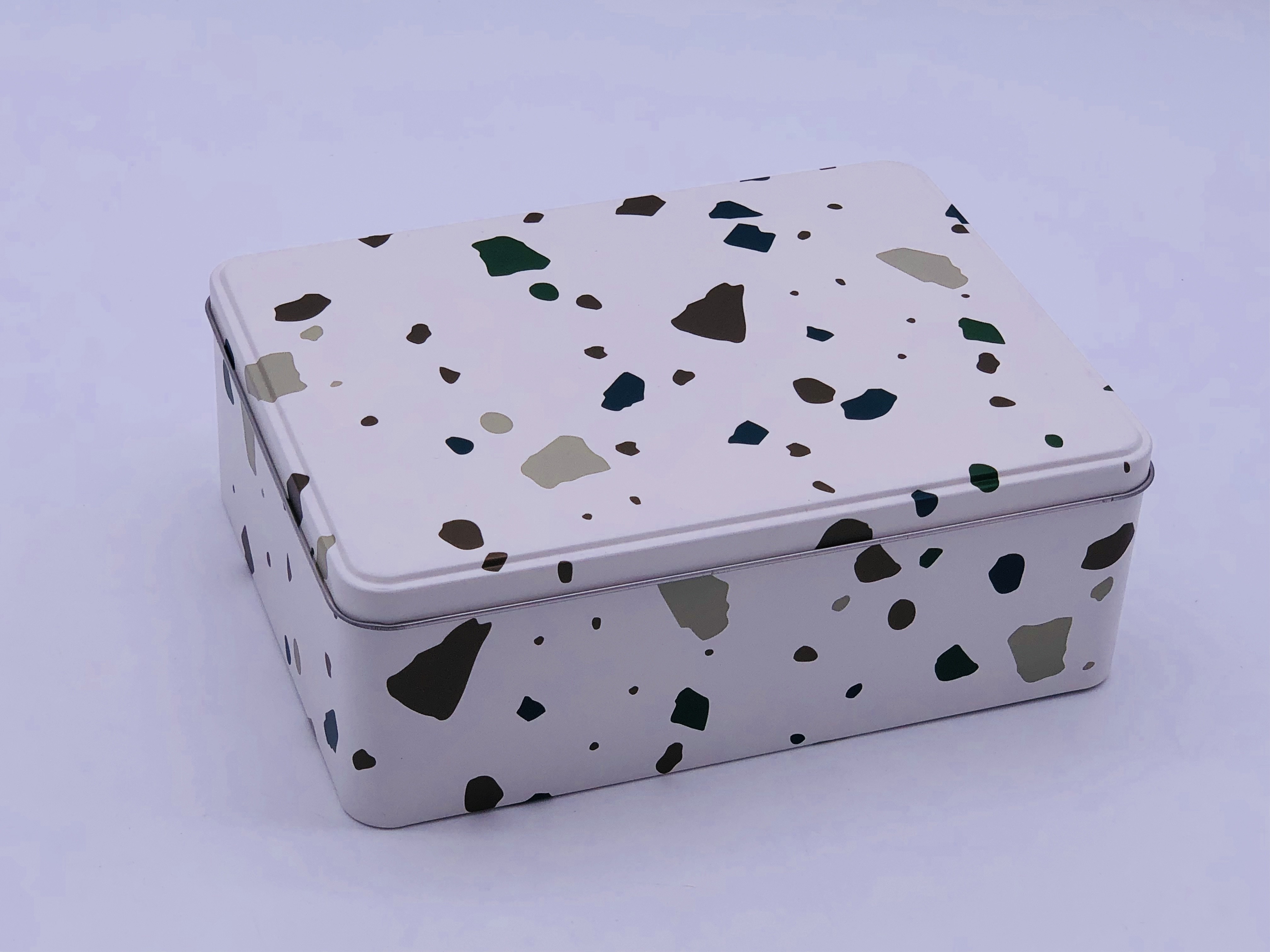 Large Size Gift Storage Rectangle Tin Box / Metal Package Box