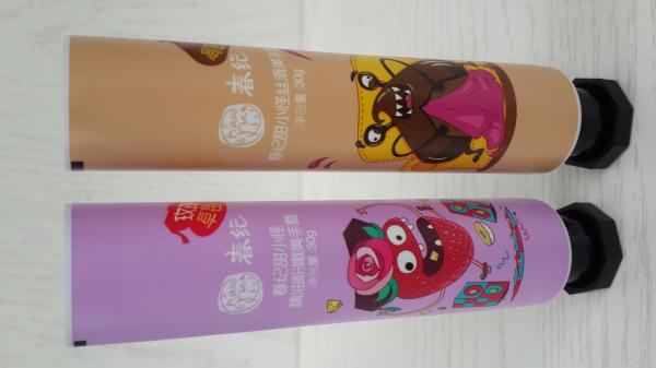 30g ABL Cosmetic tubes packaging Children Hands Cream Tube Small Diameter 8 Angle Cap
