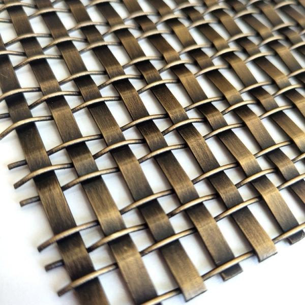 Architectural Woven Partitions Decorative Metal Mesh Panels 316 Stainless Steel