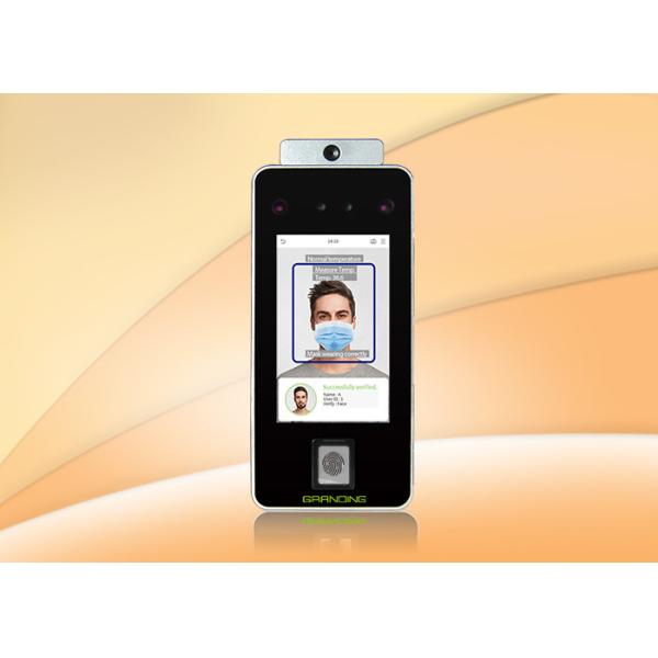 Touchless 50CM temperature time office biometric face attendance machine