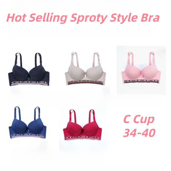New Arrival 2025 Women Sporty Bra Wholesale Wire-Free Bra Convertible Straps C Cup Under Chest 34-40C  High Quality for Women
