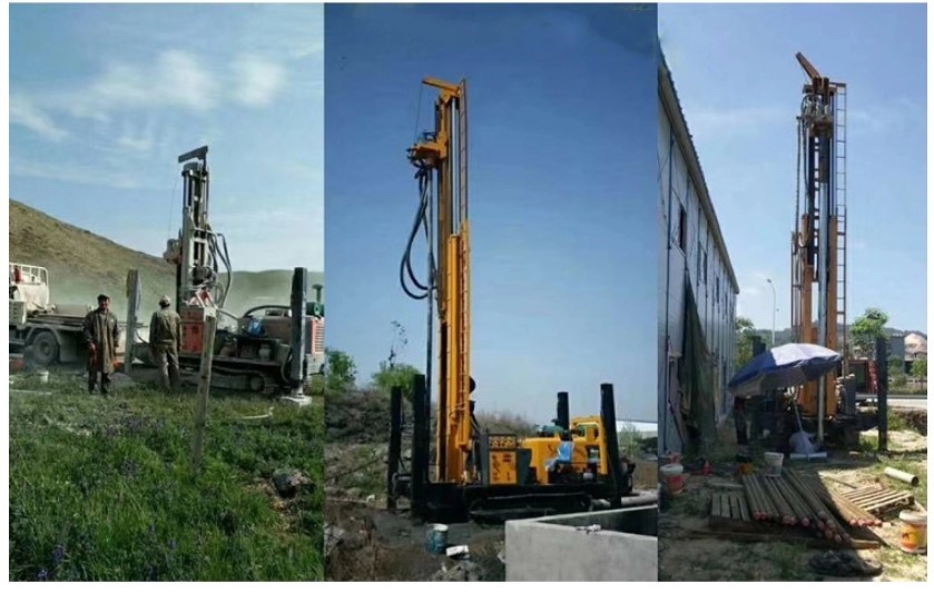 Роторным машина снаряжения сверла воды небольшим 200m установленная Crawler портативная