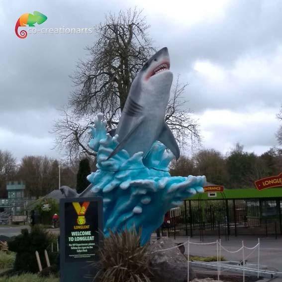 Modèle réaliste d'animaux de l'aquarium 7Meter de vague Animatronic réaliste de requin