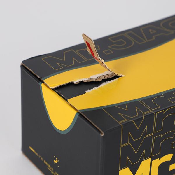 Shipping Carton Box Self Adhesive Zipper Tear Corrugated Paper Packaging Box