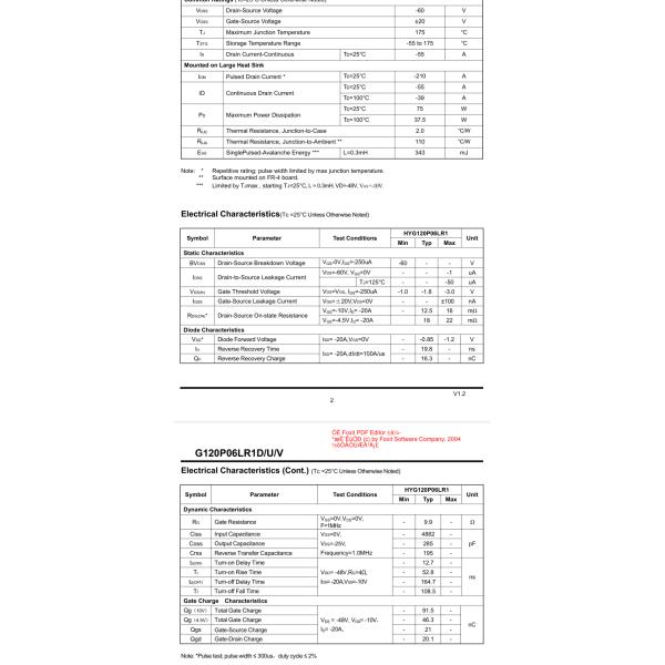 Enhancement Mode Mosfet Power Transistor / N Channel Mosfet Transistor