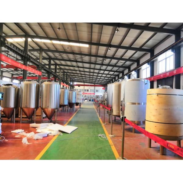 3BBL Sus 304 Micro Beer Brewing Equipment With PID / PLC Controller Cabinet