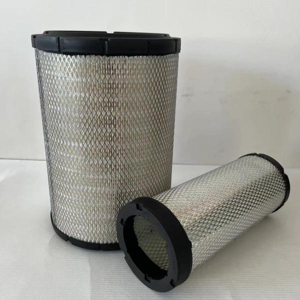 Excavator Air Filter P536457 P536492 AF25589 40CC1473 131-8822 131-8821 237*131*330MM