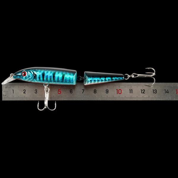 5 cores 11CM/9.20g 6# Ganchos 3D Olhos isca de plástico camada de natação completa Multi articulado isca de pesca