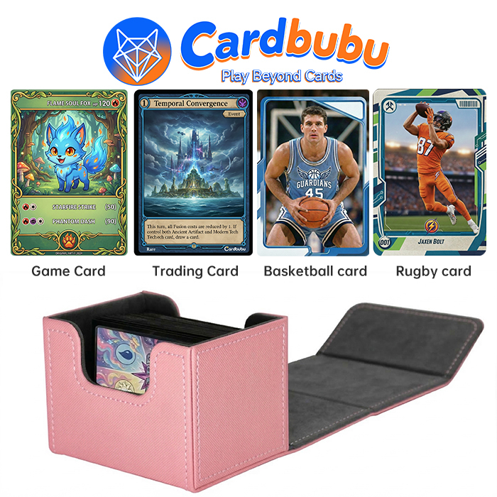 Luxury Custom Deck Box PU Leather 3.95inch Mtg Multi Deck Box