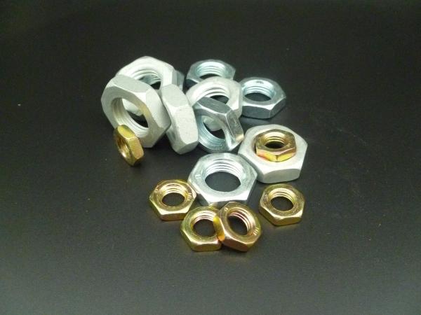 M16,M8 DIN439 Hex thin nut Yellow Zinc Plated,Zinc Plated,Carbon steel Grade 8.8 Class,DIN936