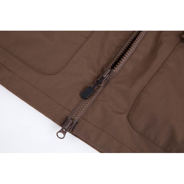 Men's Water-Repellent Utility Jacket with Color-Block Design and Adjustable Cuffs for Outdoor Wear