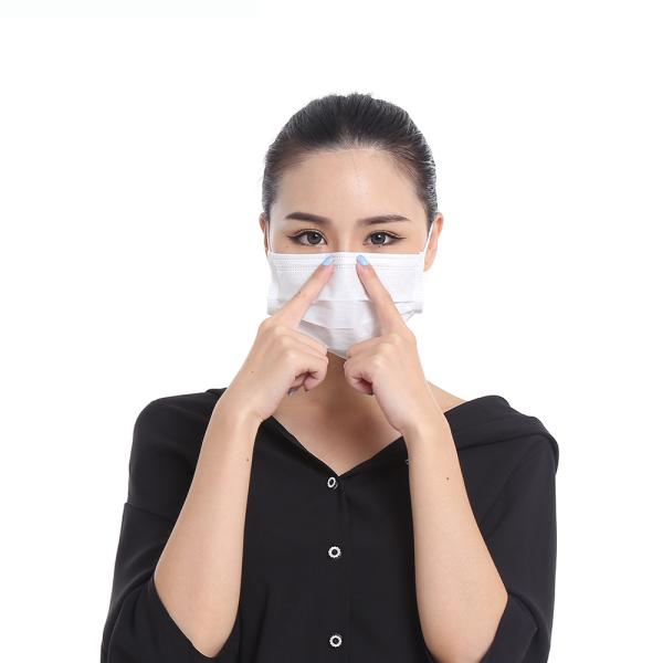 白い色3層使い捨て可能なマスクのセリウムのFDA ISO13485の証明