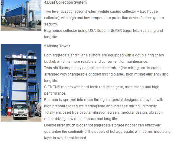 LB1000 stationary asphalt mixing plant, bitumen mixing plant