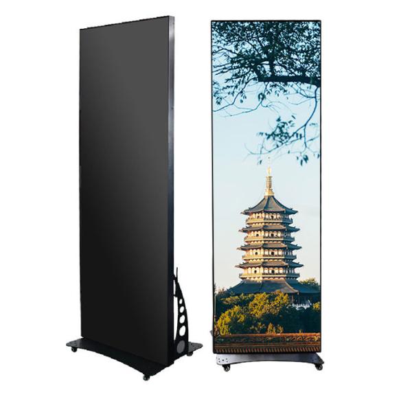 High refresh 32 Kg Advertising Illuminated Poster Display Ultra Thin P2.5mm