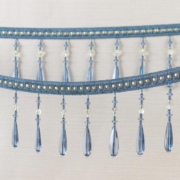 Handmade fashionable chain beads lace tassels fringes for curtain/sofa/pillow decoration