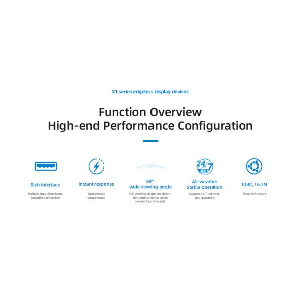Factory 4K 75'' Big Size LCD Monitor  with IPS Panel 1-Year Warranty and Text Animation Function for Surveillance Anti-explosion