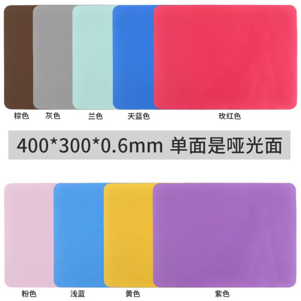 Rectangular enlarged silicone pad, table pad, anti slip silicone film DIY drip glue mold process, rubber pad