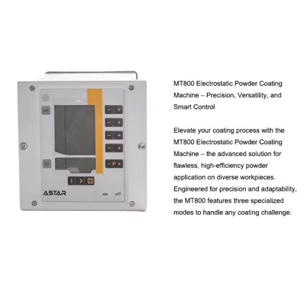 ASTAR MT800-C Electrostatic Powder Coating Machine For Small Workshop Powder Color Testing Machine