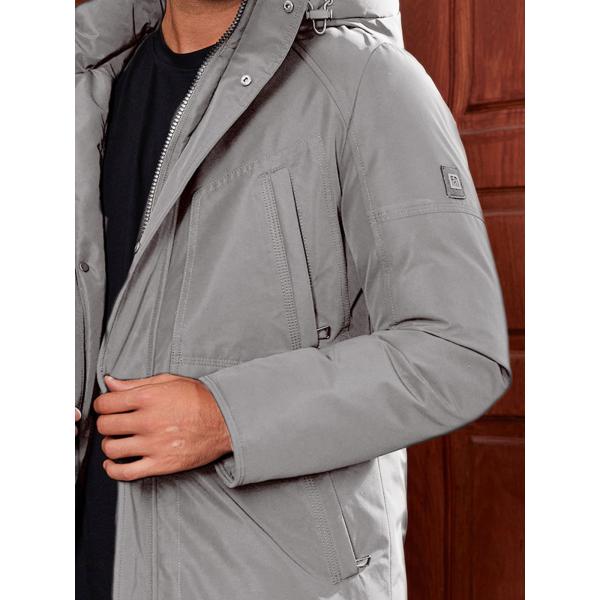 Business Elegance Long Detachable Hood Winter Thickened Jacket Men Winter Proof Water Proof