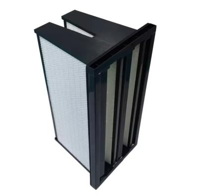 Industrial MERV 11 and MERV 14 Air Filter Element V-Bank Dust Filter