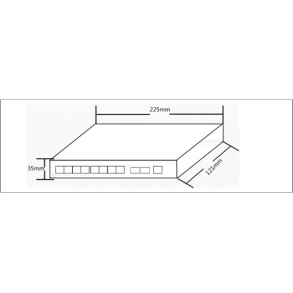 Lightweight Fiber Optic Managed Switch 2 Optical Ports 8 RJ45 Ports