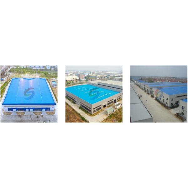 High Performance Metal Warehouse With Slope Roof And Hot Rolled H Section Steel Beams