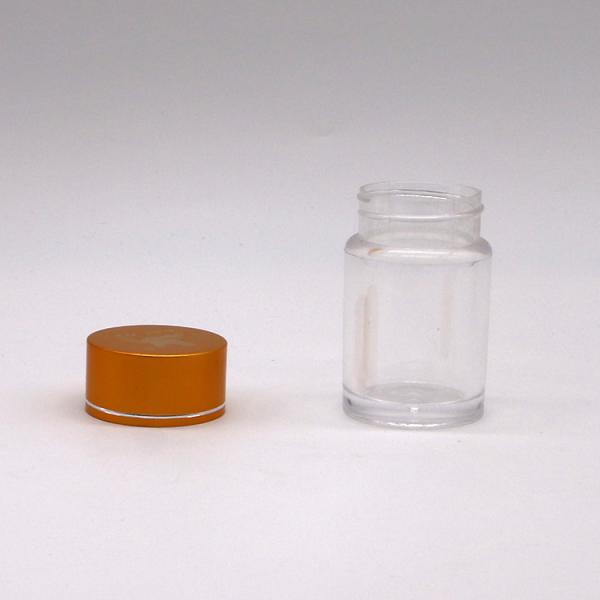 Tablettes de médicaments pharmaceutiques Contenant de 30 ml Bouteille PS avec bouchon en aluminium et couleur personnalisée