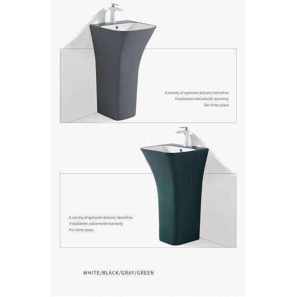 Bathroom Pedestal Sanitary Ware Basin 12L Free Standing Wash Basin