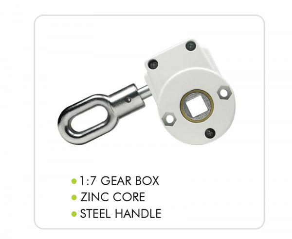 aluminum retractable awning of gear box for manual handle