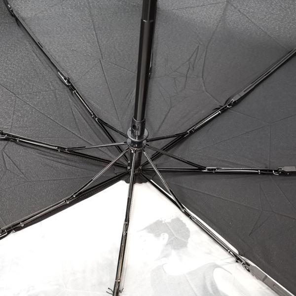 Black Three Folding Self Opening And Closing Umbrellas Black Lace And Nice Printing
