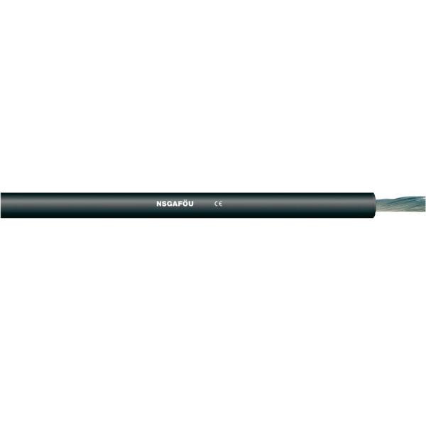 Black NSGAFÖU Rubber Flex Cable 1.8 3kV EPR Compound Single Core In Switch Cabinets