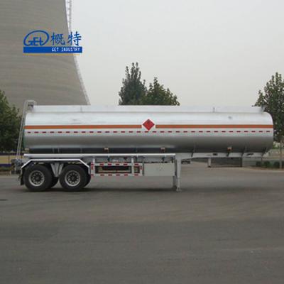 36000L 2 Axles Carbon Steel Tank Semi Trailer for Fuel and Diesel Transportation