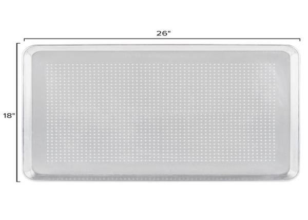 RK Bakeware China Foodservice NSF Full Size 18X26 16 Gauge Aluminum Baking Tray Wire In Rim Aluminum Bun Sheet Pan