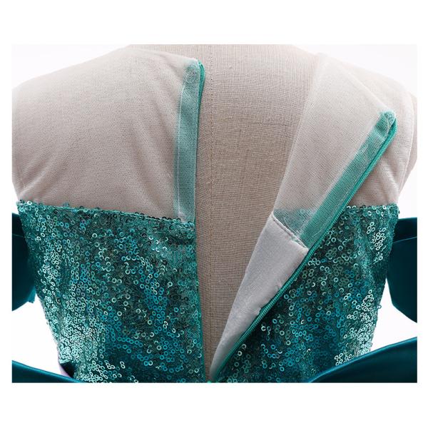 Mermaid Princess Dress Girls Sequin Bow Dress Summer Children'S Clothing