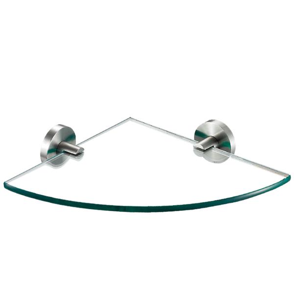Practical Sanitary Bathroom Wall Corner Glass Shelf SUS304