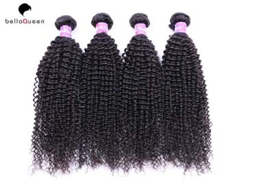 O cabelo 6A burmese encaracolado profundo empacota extensões pretas naturais do cabelo humano do Virgin