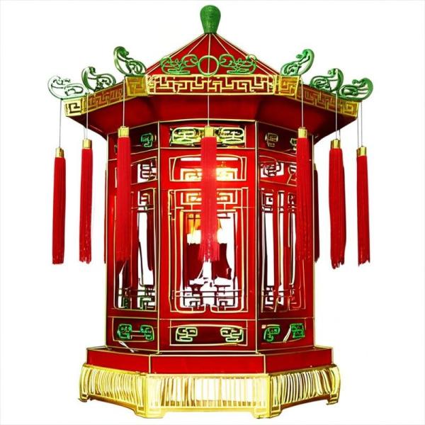 Linterna tradicional china con tema espectáculo de luz personalizado Linterna hecha a mano
