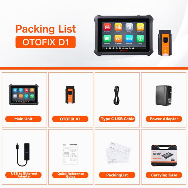 OTOFIX D1 Би-направленный инструмент диагностики всех систем OBD2 Сканнер для автомобилей с планшетами с более чем 30 сервисными функциями DPF EPB