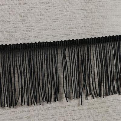 Fluorescent color custom design OEM rayon fringes trimming for garment clothes decoration
