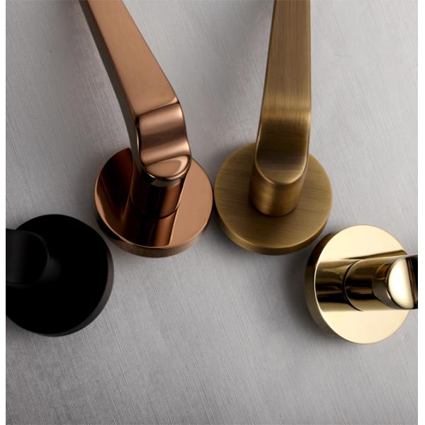 Fashion Brass Door Handles 159mm 63mm Bronze Black Bronze PVD Chrome Lever Door Handles