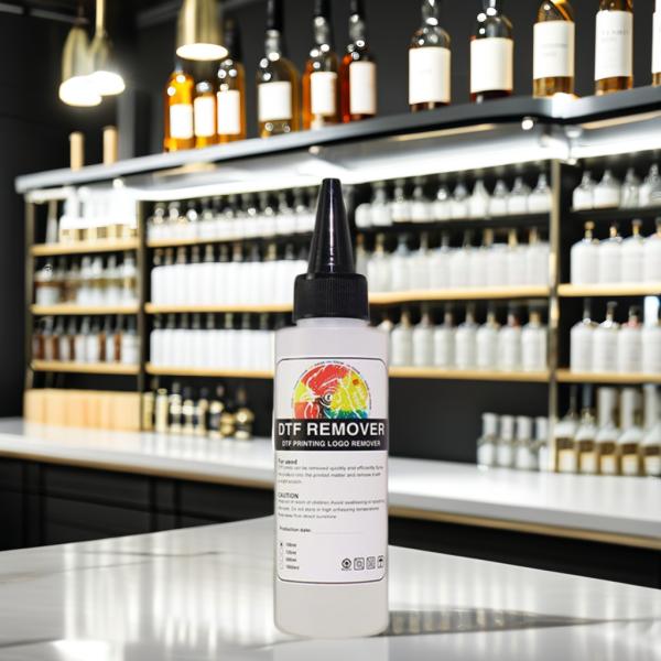 FCOLOR 100ML DTF Ink Remover Liquid Solution for Removing Clothes Logo Film Printing Pattern Adhesive for DTF Ink