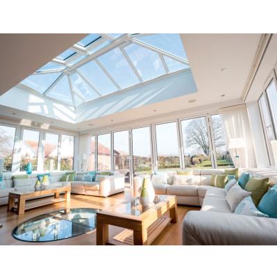 Clear Safety Toughened Glass House Pavilion Customized Modern Prefab Greenhouse Decorating Conservatory Sunroom Aluminum Frame