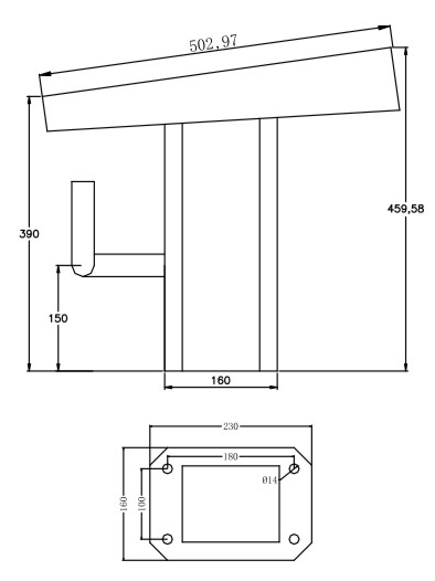 1 блок начала бассейна раздела 500мм
