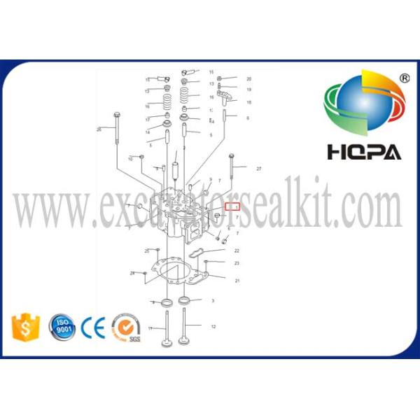 6151-12-1101 6151121101 Engine Cylinder Head For Komatsu Engine 6D125